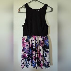 NWT Speechless Purple And Blue Floral Dress Size 7